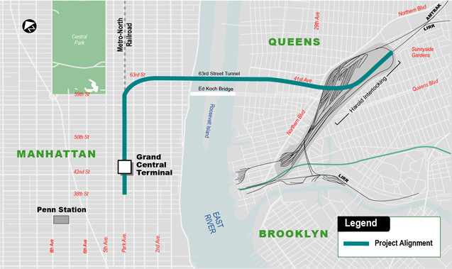 east side access map